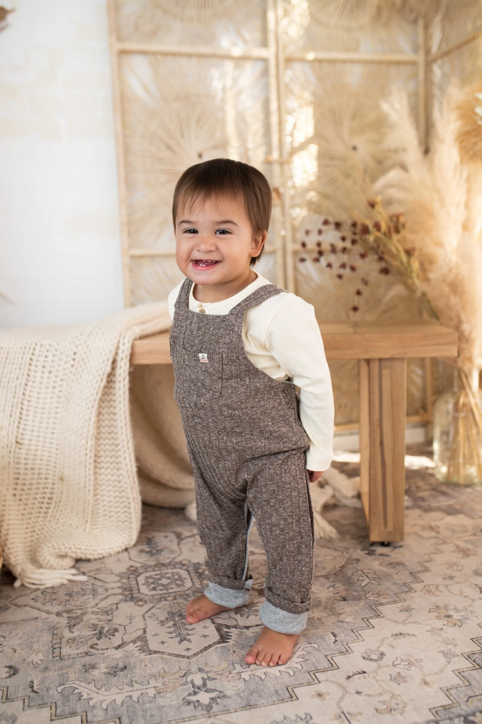 Aynor Cream Ribbed Onesie