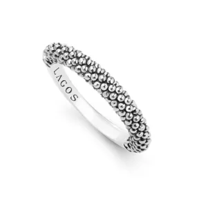 Lagos Signature Caviar Stacking Ring