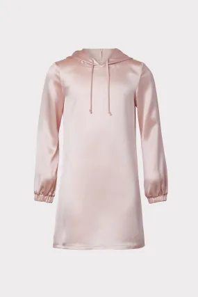 Milly Minis Talia Hammered Satin Hoodie