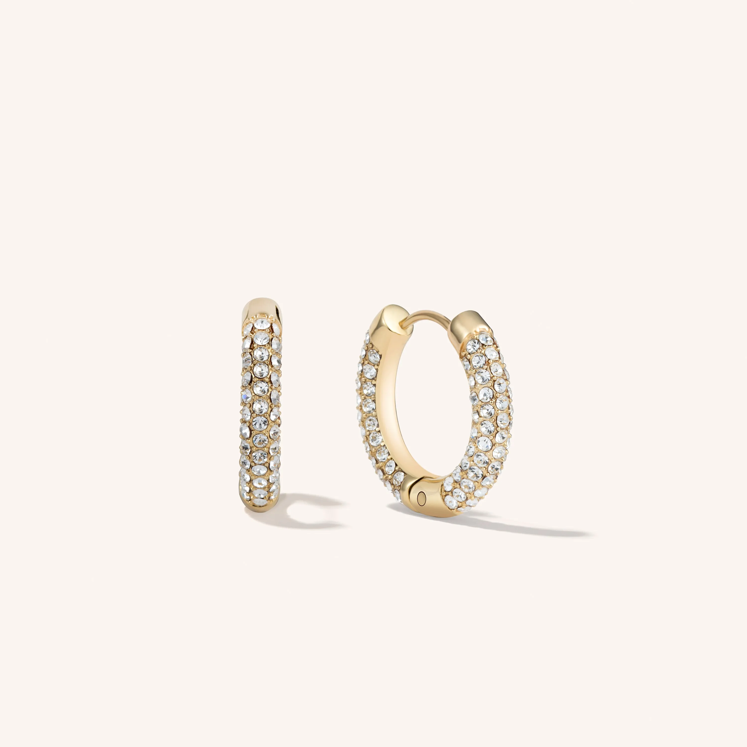 Penelope Crystal Pavé Hoops