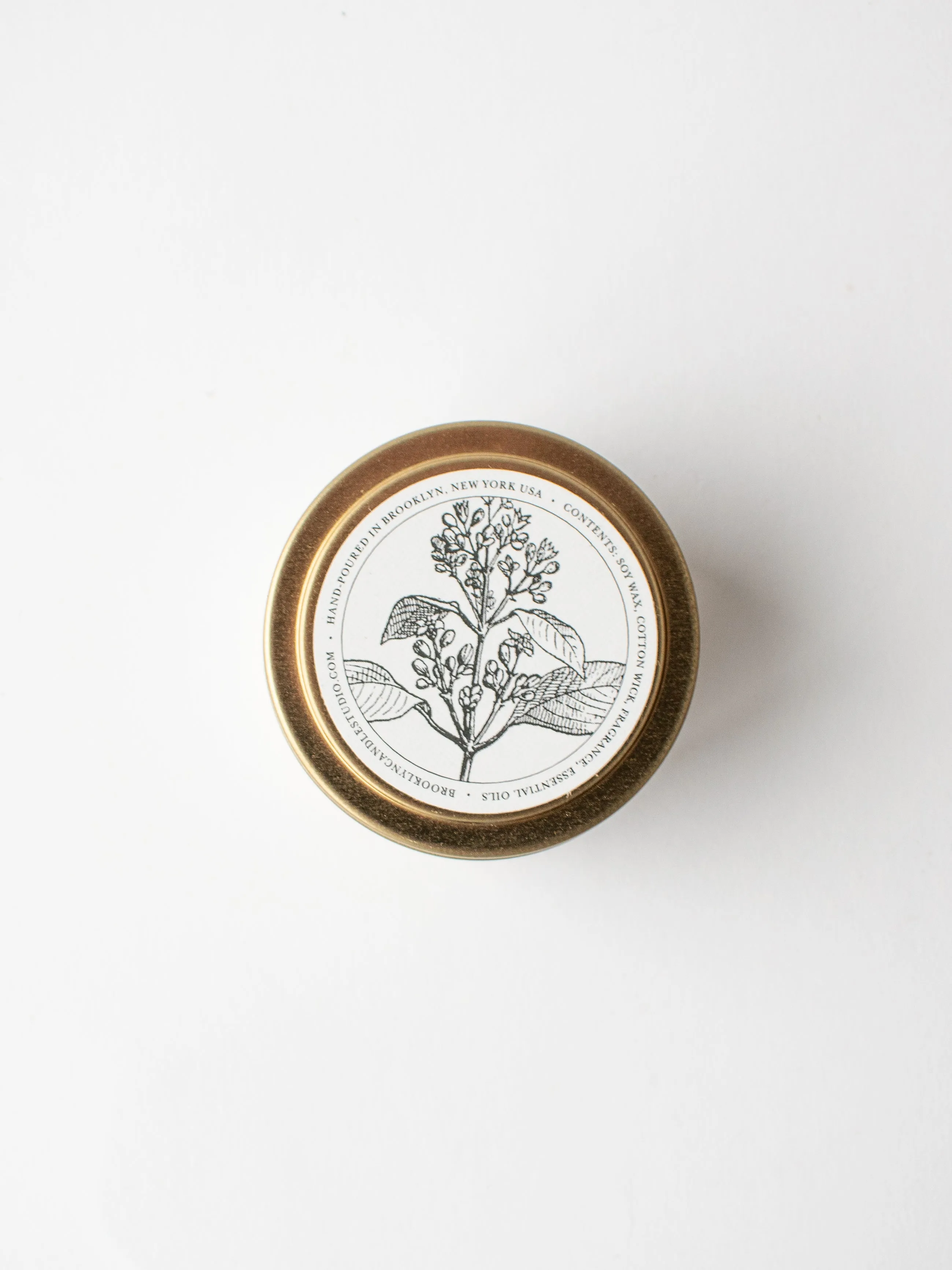 Santal Gold Travel Tin Candle