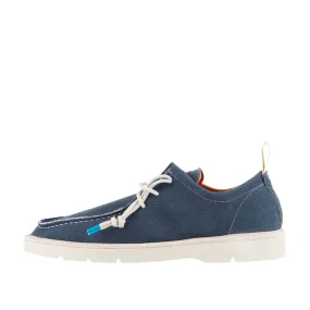 Scarpe Allacciate Panchic P19 Lino Blu