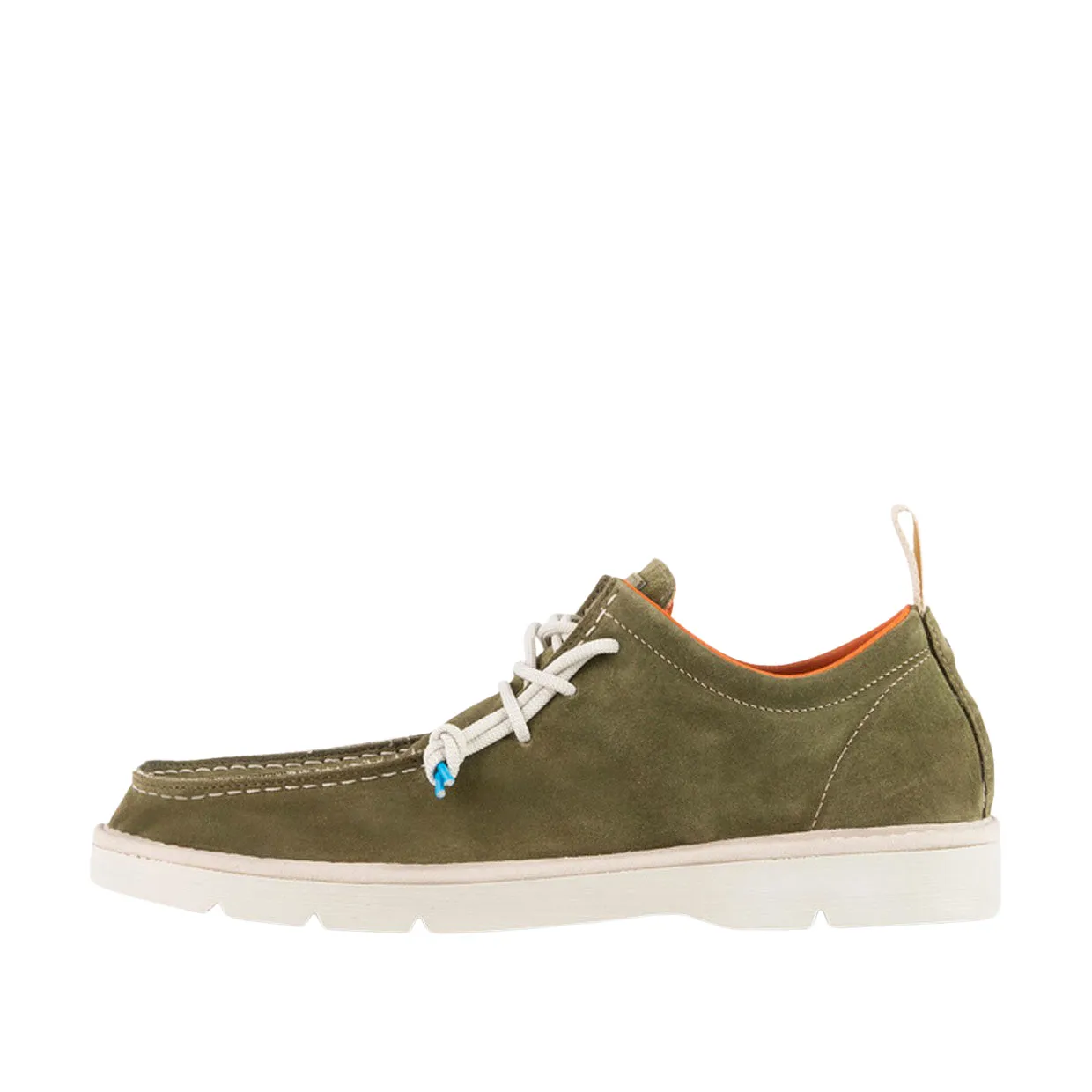 Scarpe Allacciate Panchic P19 Suede Verde Salvia