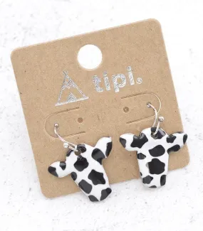 Western cow earrings